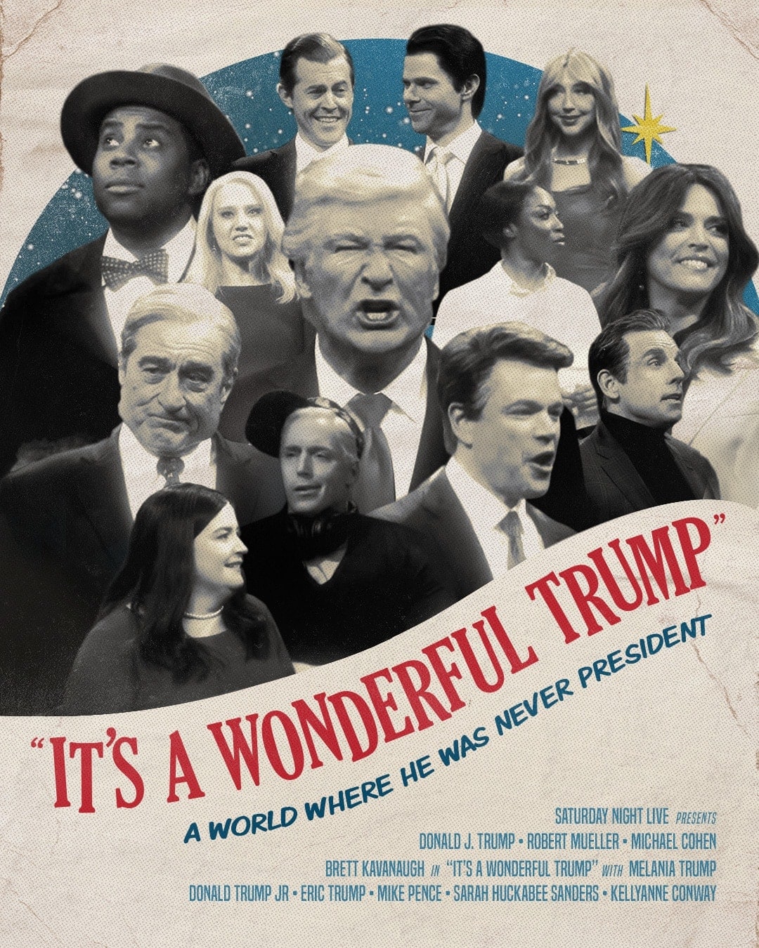 Parody movie poster of 'Its a Wonderful Trump'
