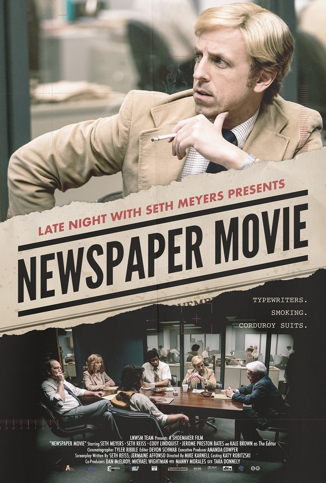 Parody movie poster of 'Newspaper Movie'